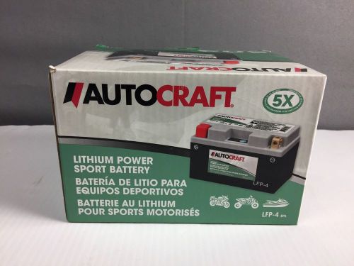 *nib* autocraft lfp-4 lithium power sport battery - free shipping