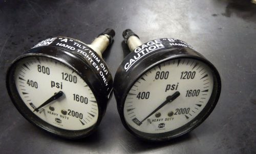 Omc trim/tilt hydraulic pressure tester # 390010 dual gage a &amp; b omc nos