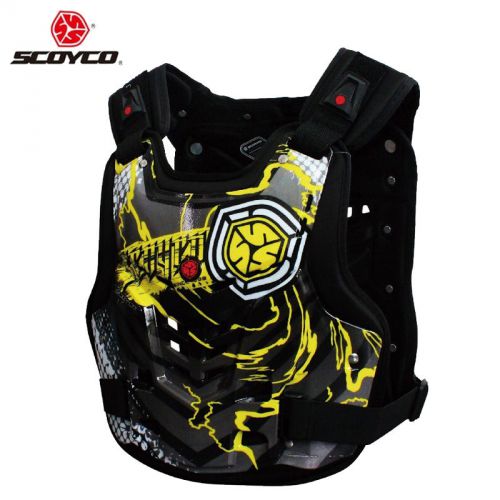 Motorcycle scooter atv mx racing chest body back armor vest guard protector gear