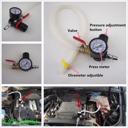 Universal Car Radiator Leak Pressure Tester Water Tank Detector Checker Tool Kit, US $22.89, image 1