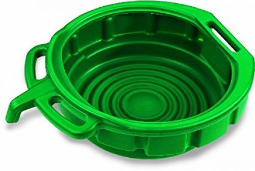 Lumax lx-1631 green 3.75 gallon plastic oil drain pan