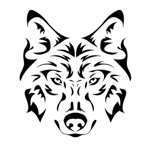 Wolf face #8 sticker decal for car, trailer, 4wd brand new