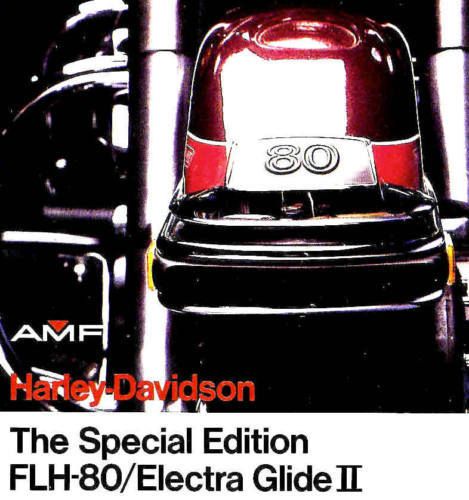 1978 harley-davidson flh-80 electra glide ii brochure -electra glide ii flh 80