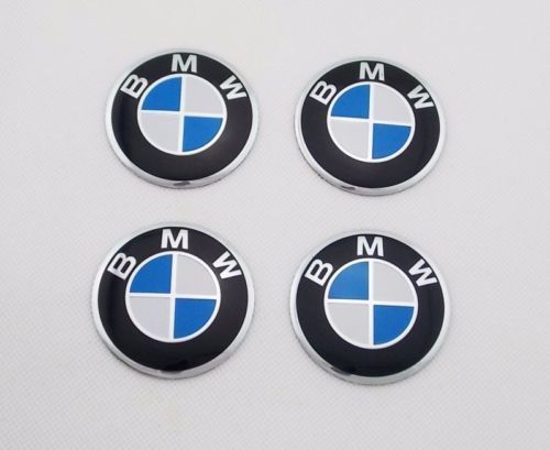 Car wheel center hub caps trim stickers emblem styling for bmw 4pcs 56mm