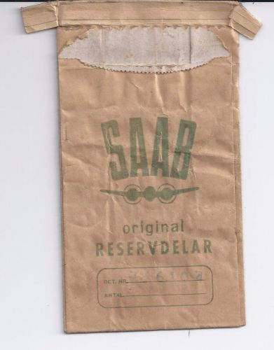 Vintage saab original parts bag 1960s