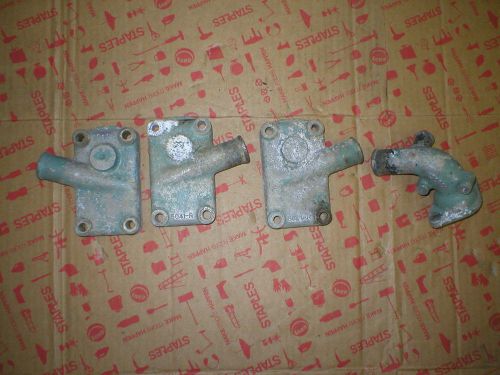 Interceptor marine exhaust block off plates and water neck ford 292 272 312 5041