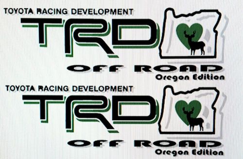 Toyota racing development decal
