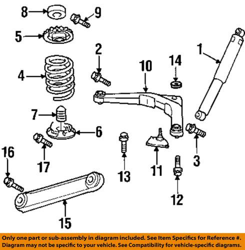 Jeep oem 6504748 rear suspension-ball joint screw