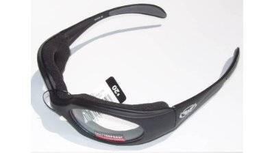 Thick padded motorcycle sunglasses clear lens glasses nice fit wind resistant