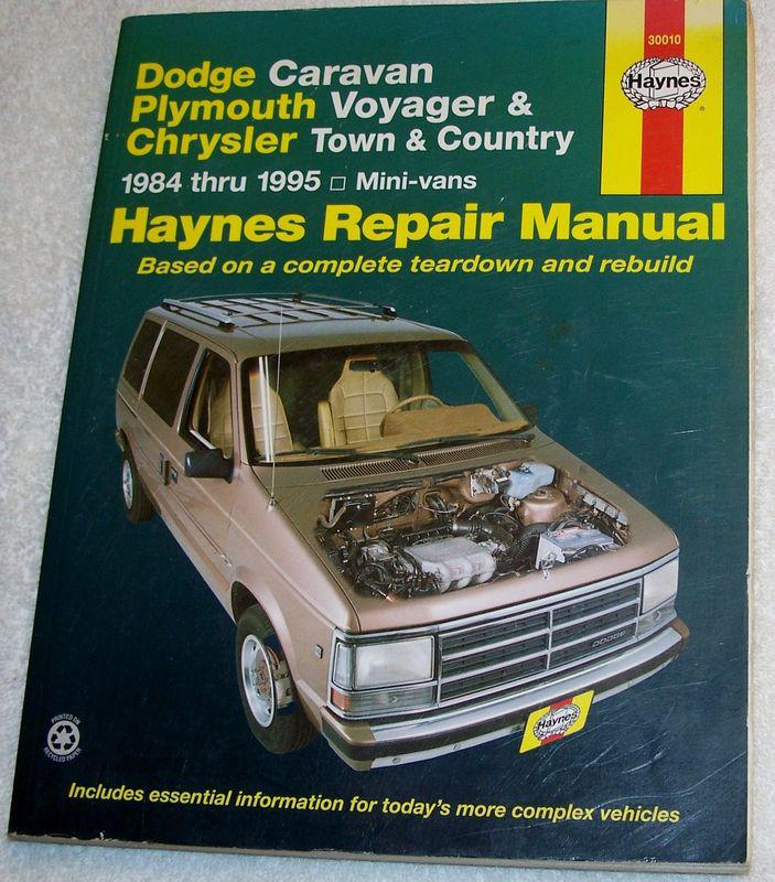 Haynes 84 to 95  chrysler dodge plymouth minivan service repair manual