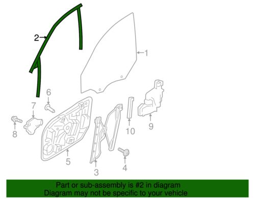 Genuine Volvo Run Channel 32328965, US $135.23, image 3