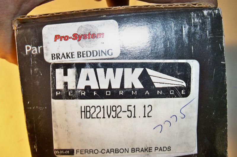 NEW Brembo or Wilwood ft brake pads (7775 style) HAWK x-10 Nascar arca, US $99.00, image 3