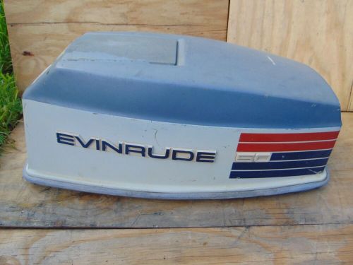 Vintage Early 1970s Evinrude Lark 50 HP Outboard Hood Upper Top Cowl Housing OMC, US $149.99, image 4