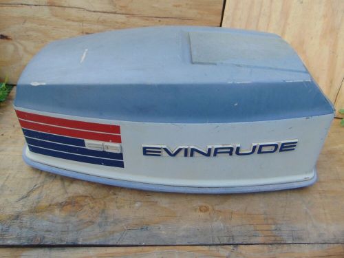 Vintage Early 1970s Evinrude Lark 50 HP Outboard Hood Upper Top Cowl Housing OMC, US $149.99, image 6