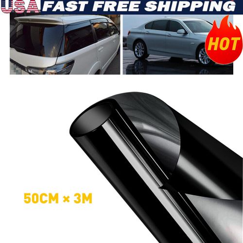 20Inch x 10Feet Uncut Roll Window Tint 1% Super Black Dark Film fit Car Home US, US $11.99, image 8