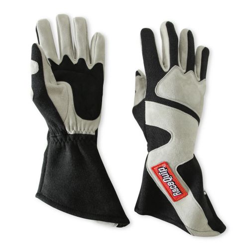 RaceQuip 358 Series 2 Layer Nomex Long Gauntlet Race Gloves Gray/Black - Small, US $89.95, image 3