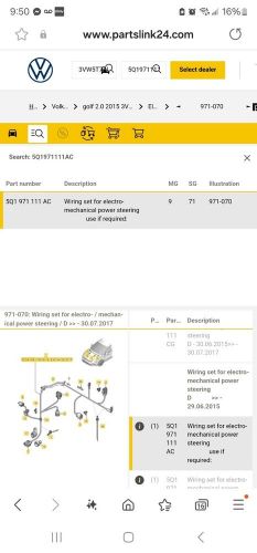 2015 - 2019 Volkswagen Electric Steering Rack & Pinion Electronic Wiring Harness, C $30.00, image 7