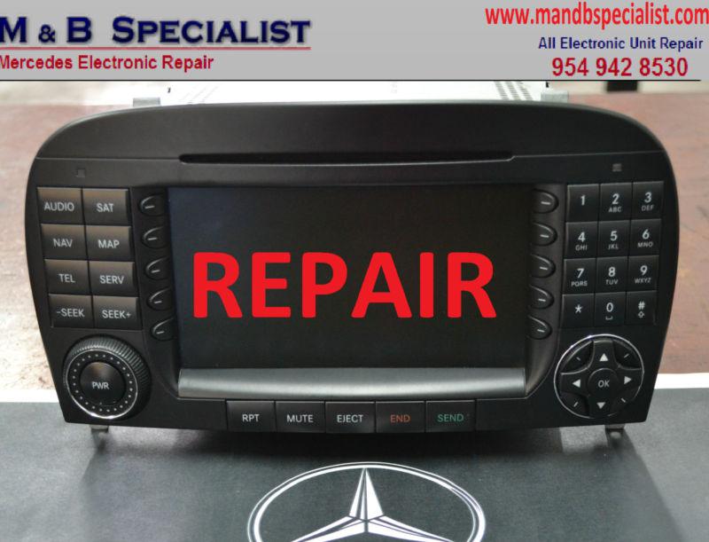 Mercedes sl comand navigation radio gps repair