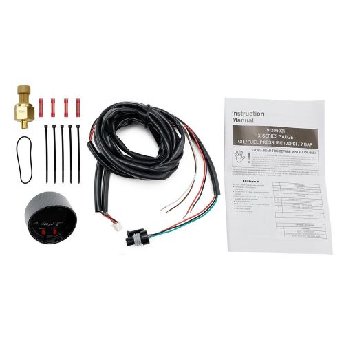 30-0301 X Series Oil Fuel Pressure Gauge 0-100 psi 2-1/16th (52mm) Gauge, US $190.65, image 3