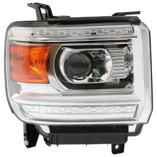 Projector Headlights Chrome Headlamp L+R For GMC Sierra 1500 2500 3500 2014-2019, US $165.00, image 9