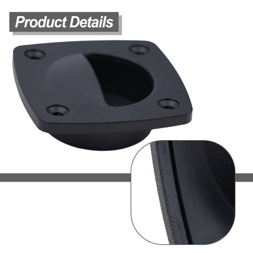 Nylon Black-Square Flush Mount Pull Cabinet Boat Hatch Door Compartment Handle, US $7.24, image 9