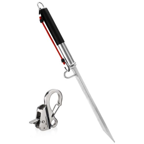 New 39'' Sand Boat Anchor Pole Shore Spike Slide Anchor Self-Hammering with Hook, US $191.98, image 6