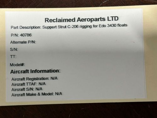 Edo support strut c-206 rigging for edo 3430 floats