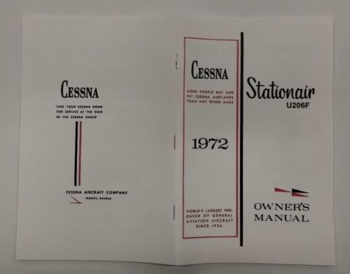 Cessna 1972 U206F Stationair Owner's Manual-Reproduction, US $9.95, image 23