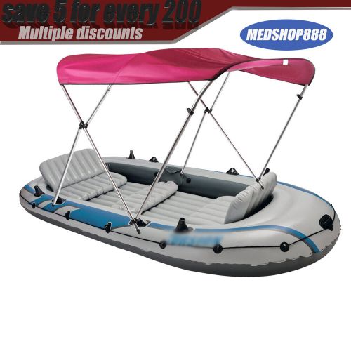 PU Coating Bimini Top Boat Cover 3 Bow 6?? Long, Red, waterproof,?UV-resistant, US $105.01, image 9