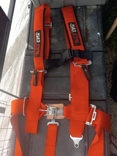 Orange Racing Harness Seat Belt 5 Point 2" Mustang Chevelle Camaro Challenger SS, US $75.00, image 4