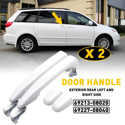 For 2004-2010 Toyota Sienna White Rear Left+Right Outside Sliding Door Handle 2X, US $17.99, image 3