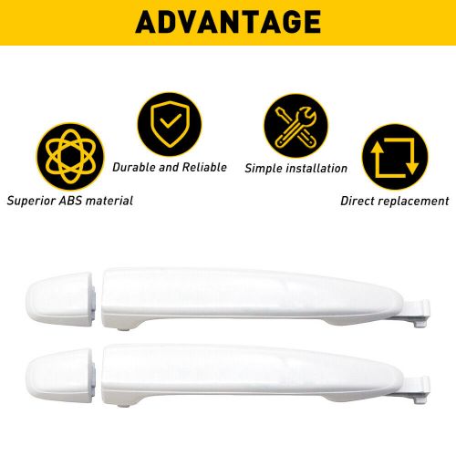 For 2004-2010 Toyota Sienna White Rear Left+Right Outside Sliding Door Handle 2X, US $17.99, image 8