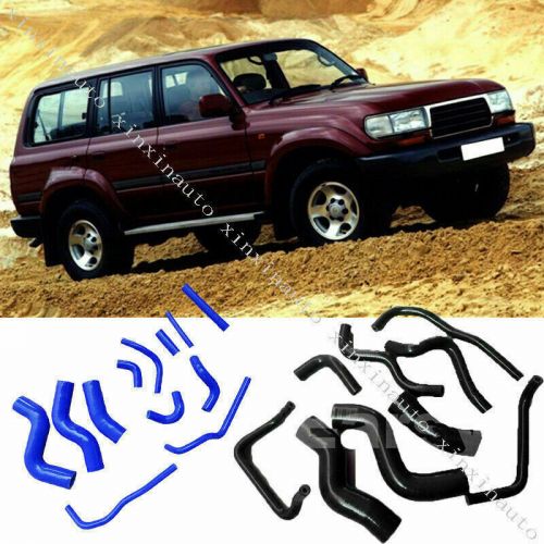 9X For Toyota Land Cruiser LC/FZJ80 91-97 HPS Silicone Radiator+Heater Hose Kit, US $84.99, image 7