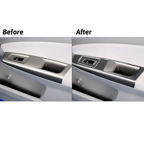 7Pcs Carbon Fiber Interior Door Control Cover Trim For Subaru Forester 2009-2013, US $43.95, image 3
