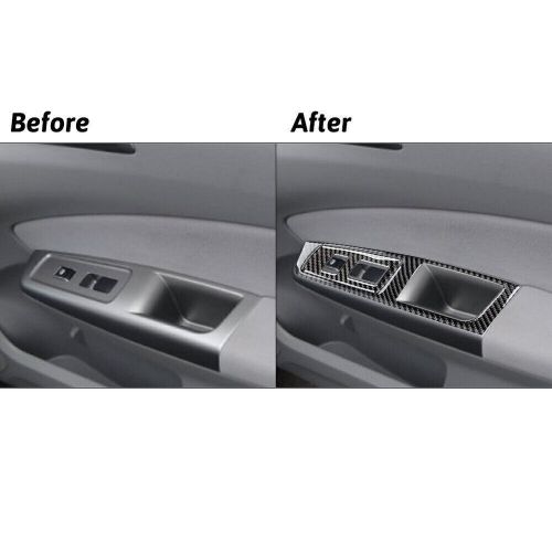 7Pcs Carbon Fiber Interior Door Control Cover Trim For Subaru Forester 2009-2013, US $43.95, image 4