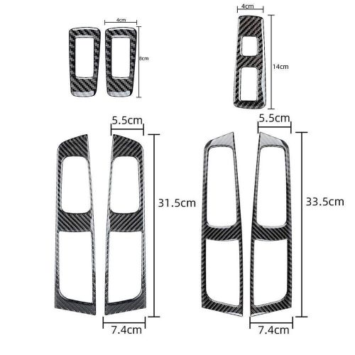 7Pcs Carbon Fiber Interior Door Control Cover Trim For Subaru Forester 2009-2013, US $43.95, image 13