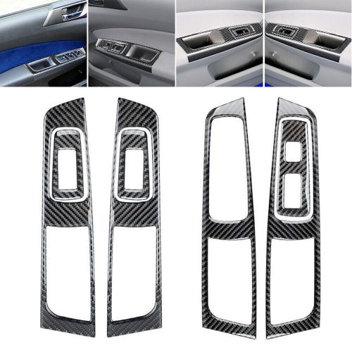 7Pcs Carbon Fiber Interior Door Control Cover Trim For Subaru Forester 2009-2013, US $43.95, image 17