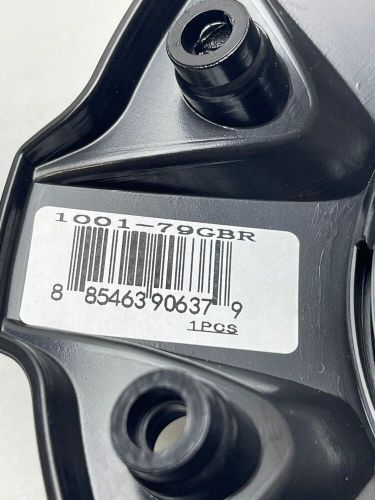 *USED Fuel Gloss Black/Black Rivets Wheel Center Cap NO SCREWS 1001-79GBR, US $19.99, image 2