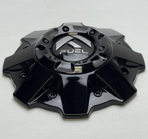 *USED Fuel Gloss Black/Black Rivets Wheel Center Cap NO SCREWS 1001-79GBR, US $19.99, image 4