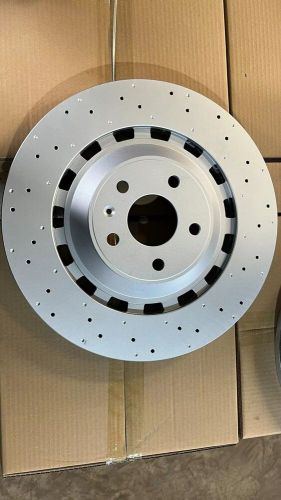 Pair Front Drilled 370mm Disc Brake Rotors For 2017 2018 2019 2020 Audi RS3, US $739.99, image 2