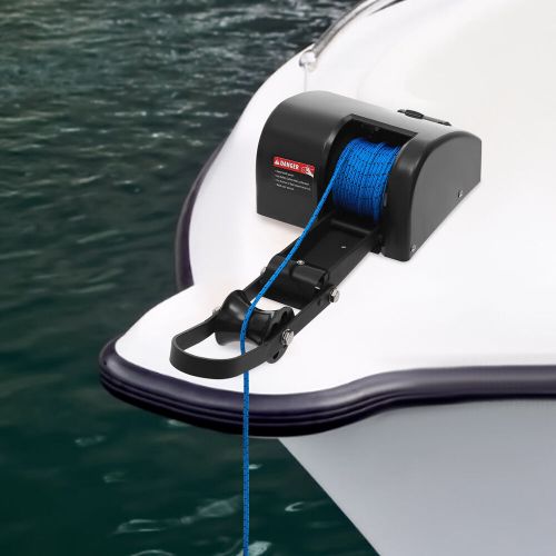 Boat Marine Electric Anchor Winch Boat Winch with Anchor Roller & Remote Control, US $199.00, image 7