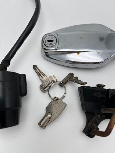 Yamaha RD 200 1E8 fuel cap ignition lock lock set ignition switch #26983-, US $, image 10