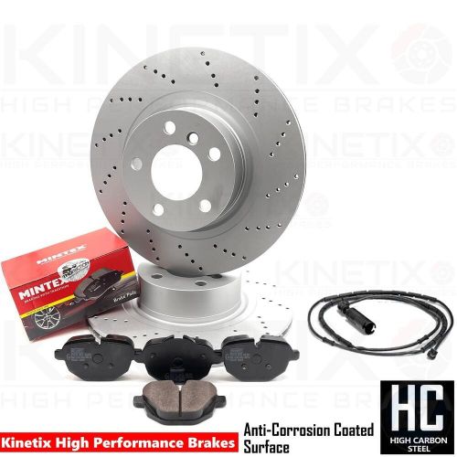 FOR BMW X3 X4 30d 35d M SPORT DRILLED REAR BRAKE DISCS MINTEX PADS & SENSOR, US $, image 6