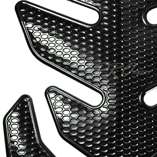 3D 4-Piece Customizable Fuel/Gas Tank Pad Decal/Sticker Perforated+Glossy Black, US $16.99, image 3