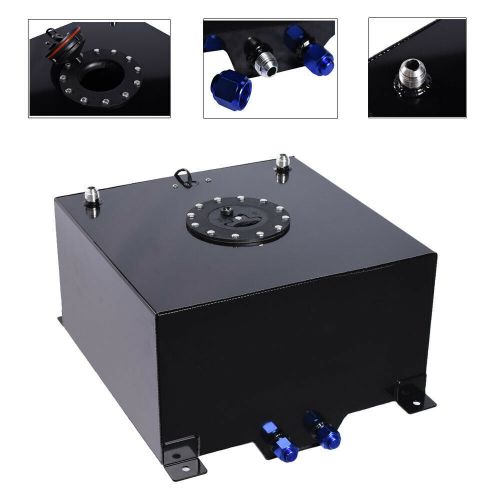 10 Gallon Lightweight Aluminum Race Drift Fuel Cell Tank+Level Sender Foam Black, US $92.53, image 6