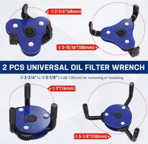 WORKPRO Universal Oil Filter Wrench Adjustable Removal Tools Oil Filter Removal., US $21.23, image 8