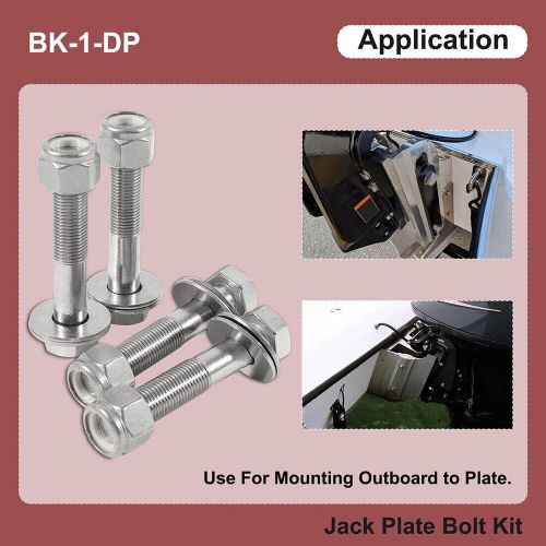 Jack Plate Bolt Kit BK-1-DP for Mounting Outboard to Jack Plate Stainless 4pcs, US $37.91, image 6
