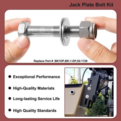Jack Plate Bolt Kit BK-1-DP for Mounting Outboard to Jack Plate Stainless 4pcs, US $37.91, image 7