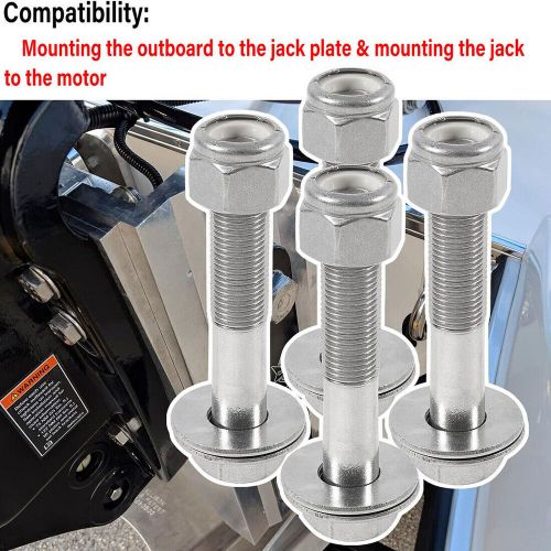 Jack Plate Bolt Kit BK-1-DP for Mounting Outboard to Jack Plate Stainless 4pcs, US $37.91, image 8