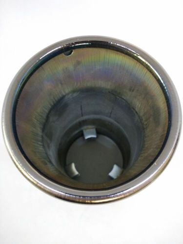 Stainless Steel Exhaust Tip 3" Inlet 4" Outlet 7.5" Long Black, US $33.99, image 3
